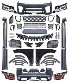 Daves Auto Accessories Aftermarket Facelift SVR Style Body Kit+ Lights For 14-17 Range Rover Sport L494