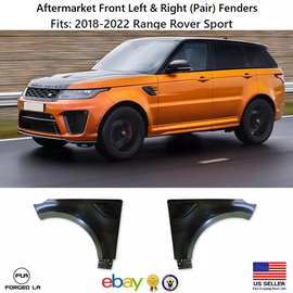 Forged LA Aftermarket Front Fender Panel Driver & Passenger Fit 18-22 Land Range Rover SVR
