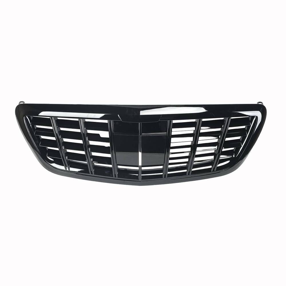 Forged LA All black Grill for 13-20 Mercedes Benz S-Class W222 S400 S500 with camera hole