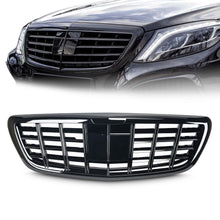 Load image into Gallery viewer, Forged LA All black Grill for 13-20 Mercedes Benz S-Class W222 S400 S500 with camera hole