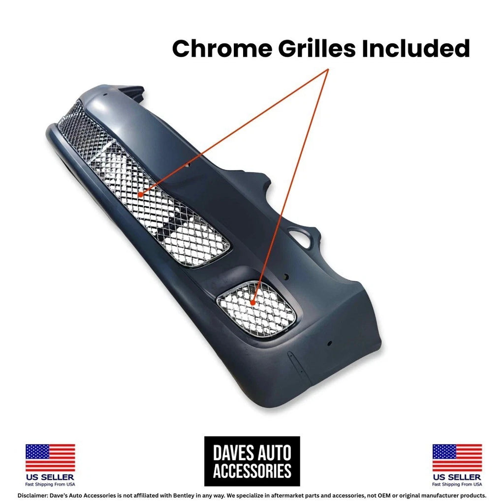 Daves Auto Accessories Bentley Continental Flying Spur, GT & GTC Front Bumper