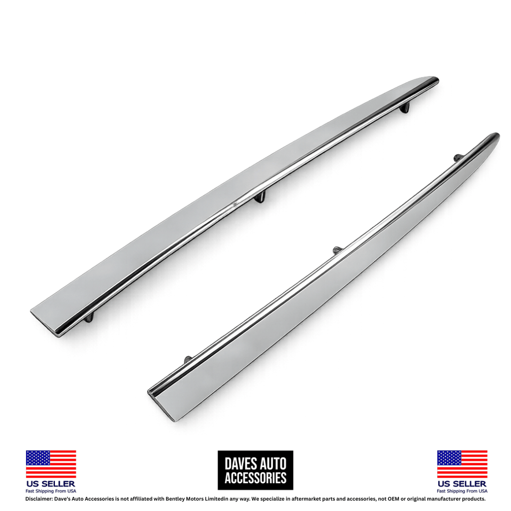Daves Auto Accessories Bentley Continental GT GTC Flying Spur Front Bumper Side Trim Molding Set