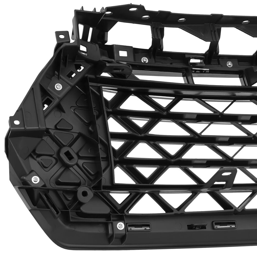 Forged LA Black Front Bumper Upper Grille Mesh Grill Trim For 2023 2024 Honda Accord Sedan