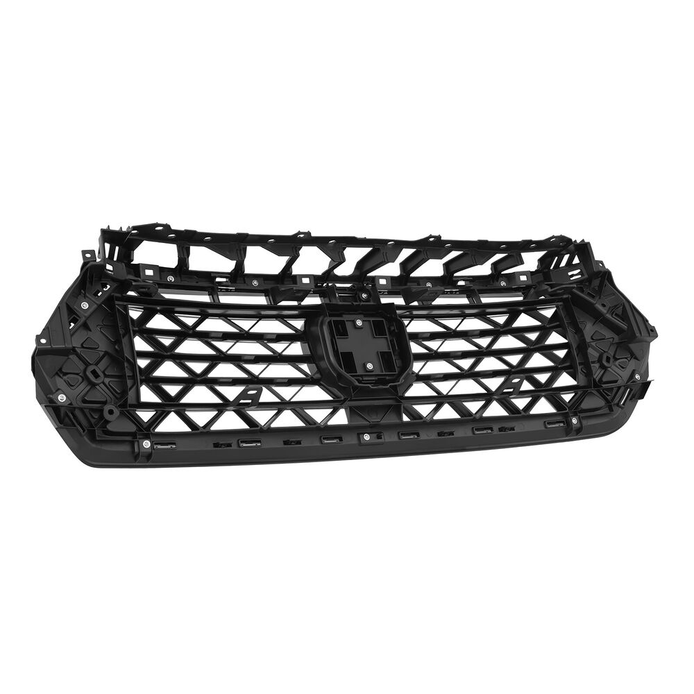 Forged LA Black Front Bumper Upper Grille Mesh Grill Trim For 2023 2024 Honda Accord Sedan