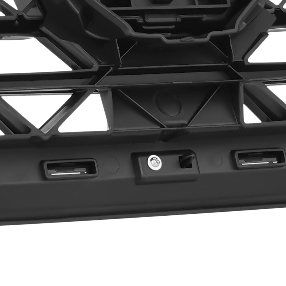 Forged LA Black Front Bumper Upper Grille Mesh Grill Trim For 2023 2024 Honda Accord Sedan