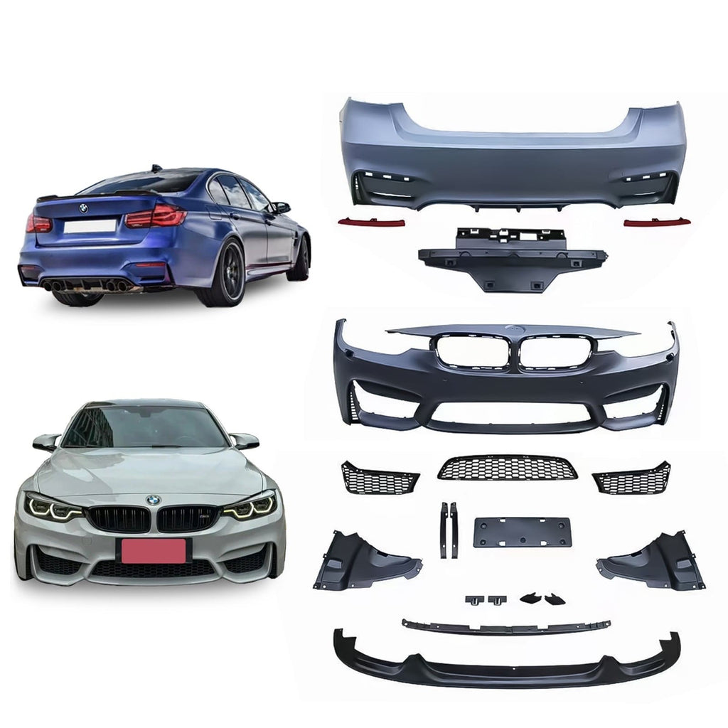 Daves Auto Accessories Body Kits M3 Style Front & Rear Bumper Body Kit For BMW 3 Series F30 F35 320i 328i 330i 335i 2013-2018