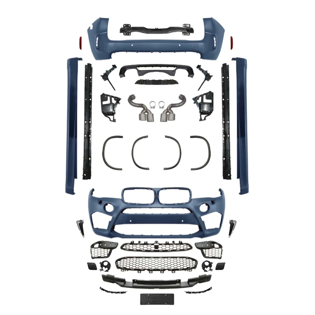 Daves Auto Accessories Body Kits X5M Style Front & Rear Bumper Body Kit Conversion For BMW X5 F15 2014-2018