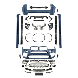 Daves Auto Accessories Body Kits X5M Style Front & Rear Bumper Body Kit Conversion For BMW X5 F15 2014-2018