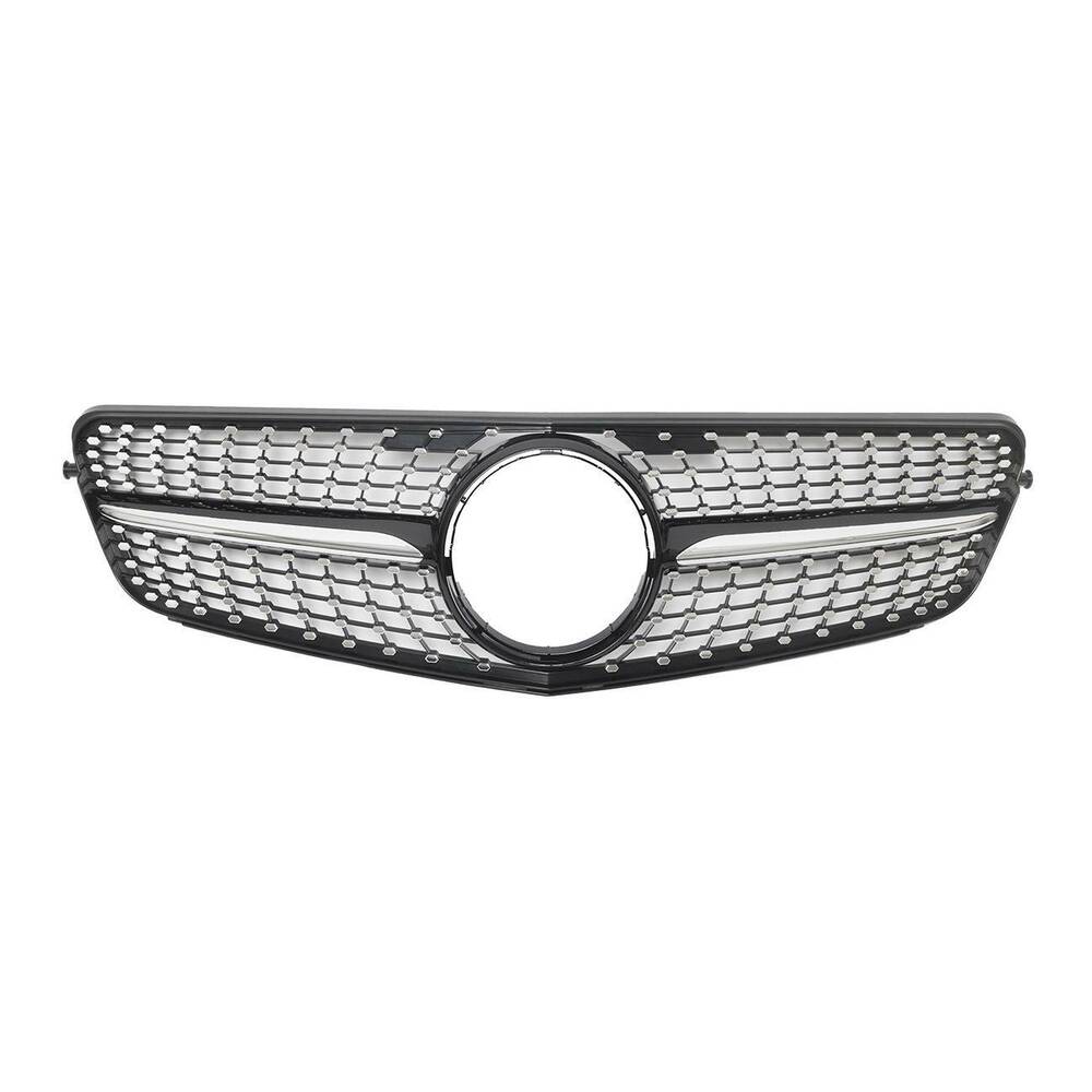 Forged LA Chrome Diamond Front Grille For Mercedes Benz C-Class W204 C250 C300 2008-2014