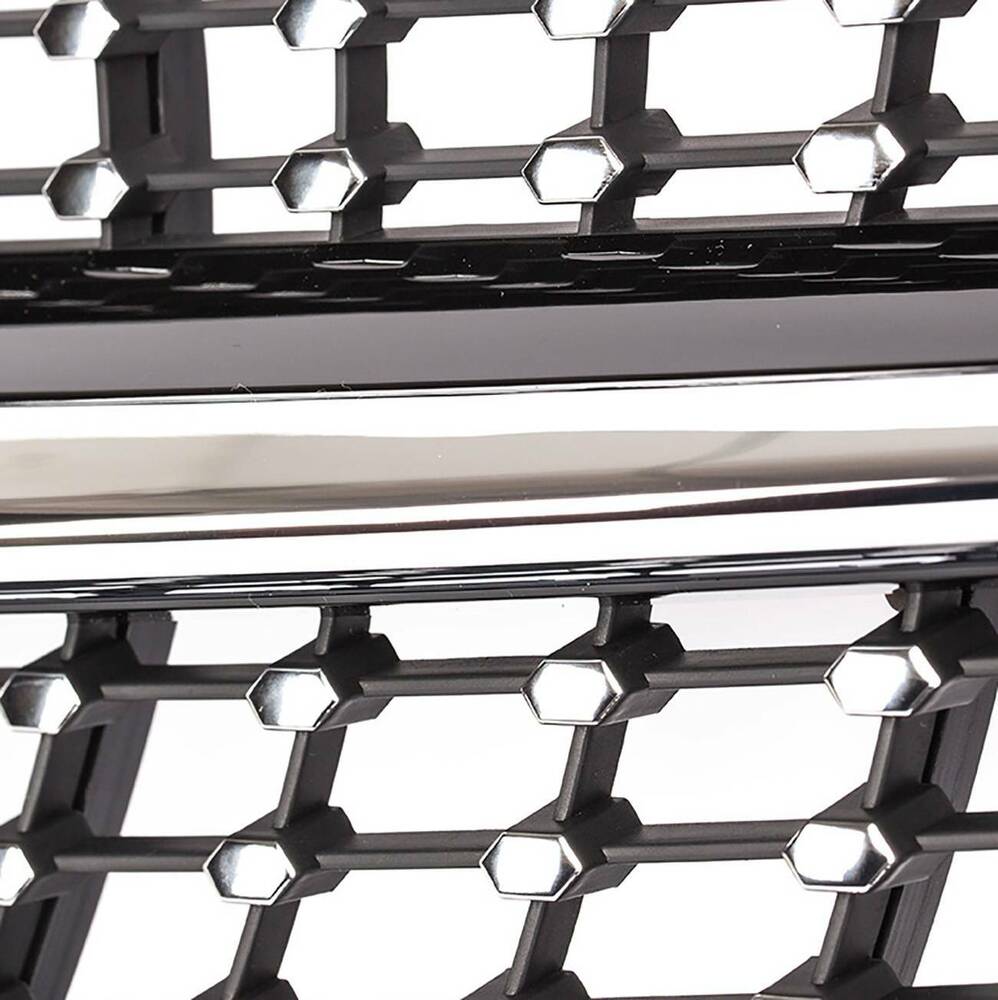 Forged LA Chrome Diamond Front Grille For Mercedes Benz C-Class W204 C250 C300 2008-2014