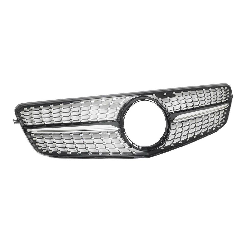 Forged LA Chrome Diamond Front Grille For Mercedes Benz C-Class W204 C250 C300 2008-2014