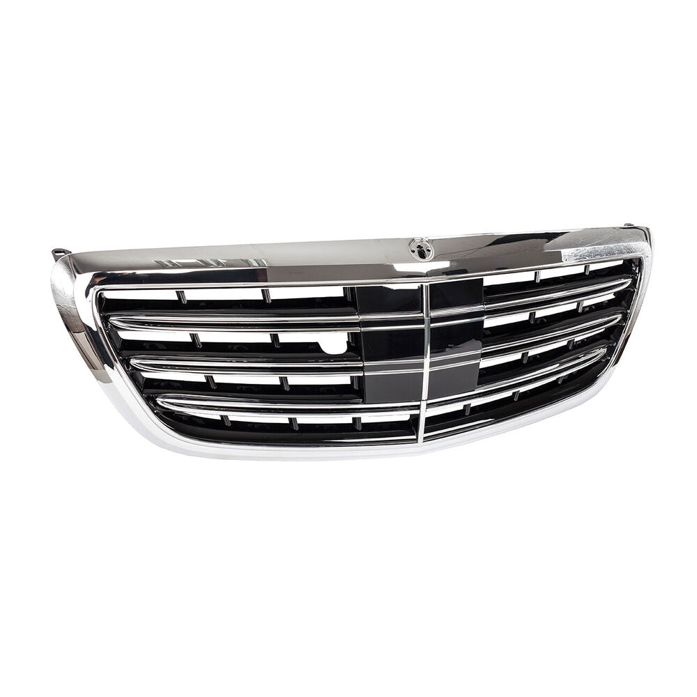 Forged LA Chrome Front Bumper Grill MayBach Style For Mercedes Benz S-Class W222 2014-2020