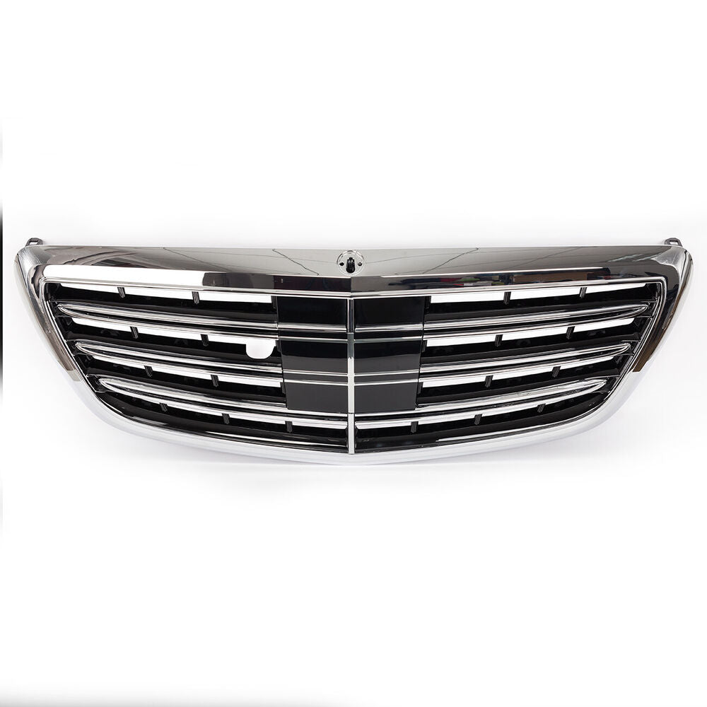 Forged LA Chrome Front Bumper Grill MayBach Style For Mercedes Benz S-Class W222 2014-2020