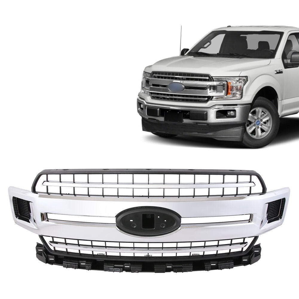 Forged LA Chrome Grille JL3Z-8200-EA For 2018-2020 Ford F-150 Front Radiator Grill