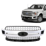 Chrome Grille JL3Z-8200-EA For 2018-2020 Ford F-150 Front Radiator Grill