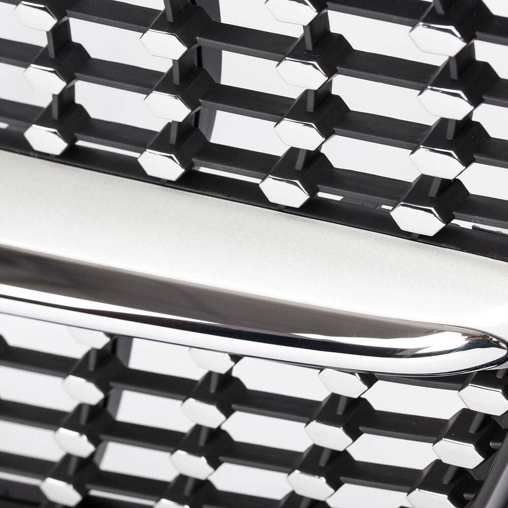 Forged LA Diamond Front Grille For Mercedes Benz W204 C180 C200 C350 C-CLASS 2008-2014