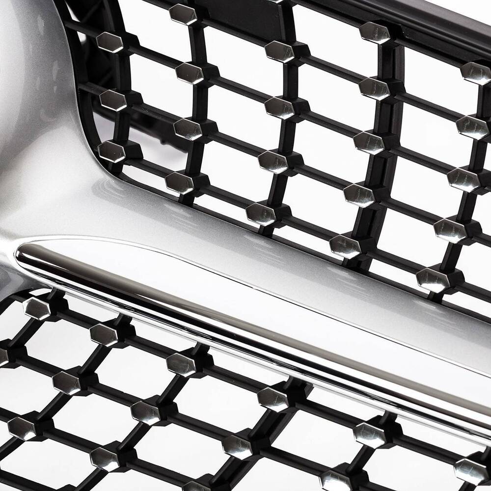 Forged LA Diamond Front Grille For Mercedes Benz W204 C180 C200 C350 C-CLASS 2008-2014