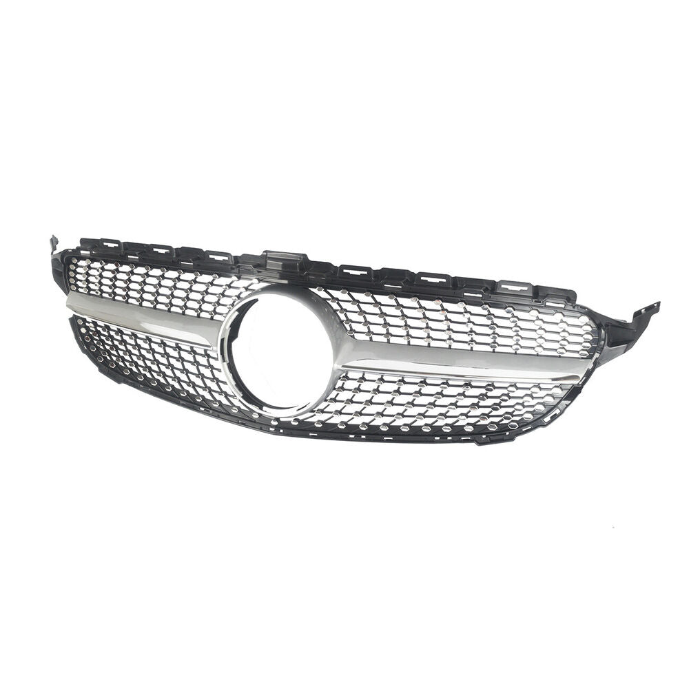 Forged LA Diamond Front Grille Grill For 15-18 Mercedes Benz W205 C-Class C250 C300 C400