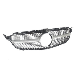 Forged LA Diamond Front Grille Grill For 15-18 Mercedes Benz W205 C-Class C250 C300 C400
