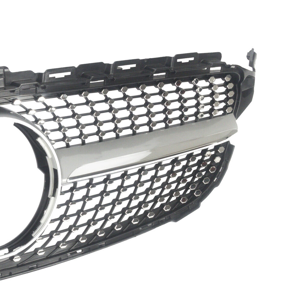 Forged LA Diamond Front Grille Grill For 15-18 Mercedes Benz W205 C-Class C250 C300 C400