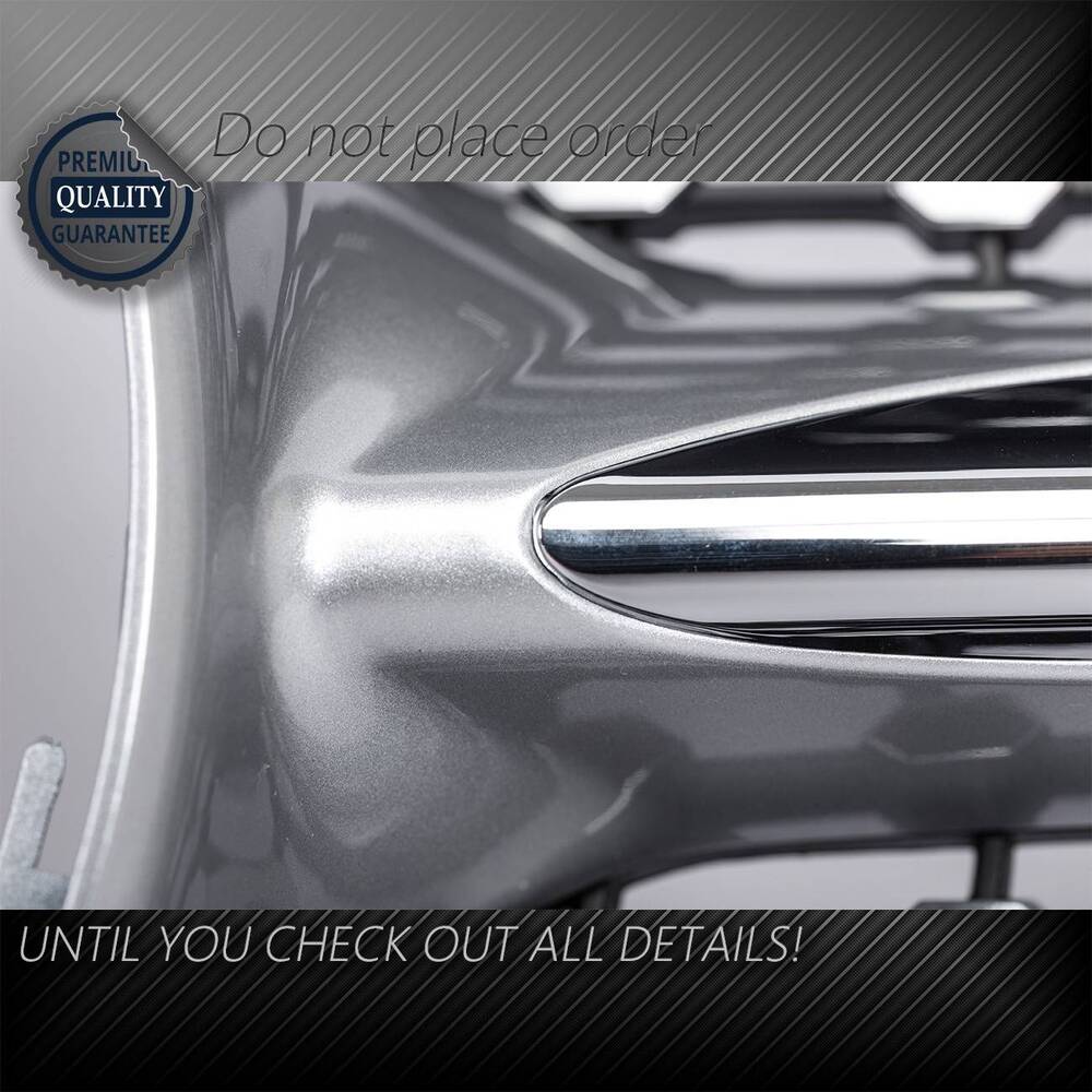 Forged LA Diamond Grill For Mercedes Benz W205 C Class C250 C300 C400 2015-2018 Silver