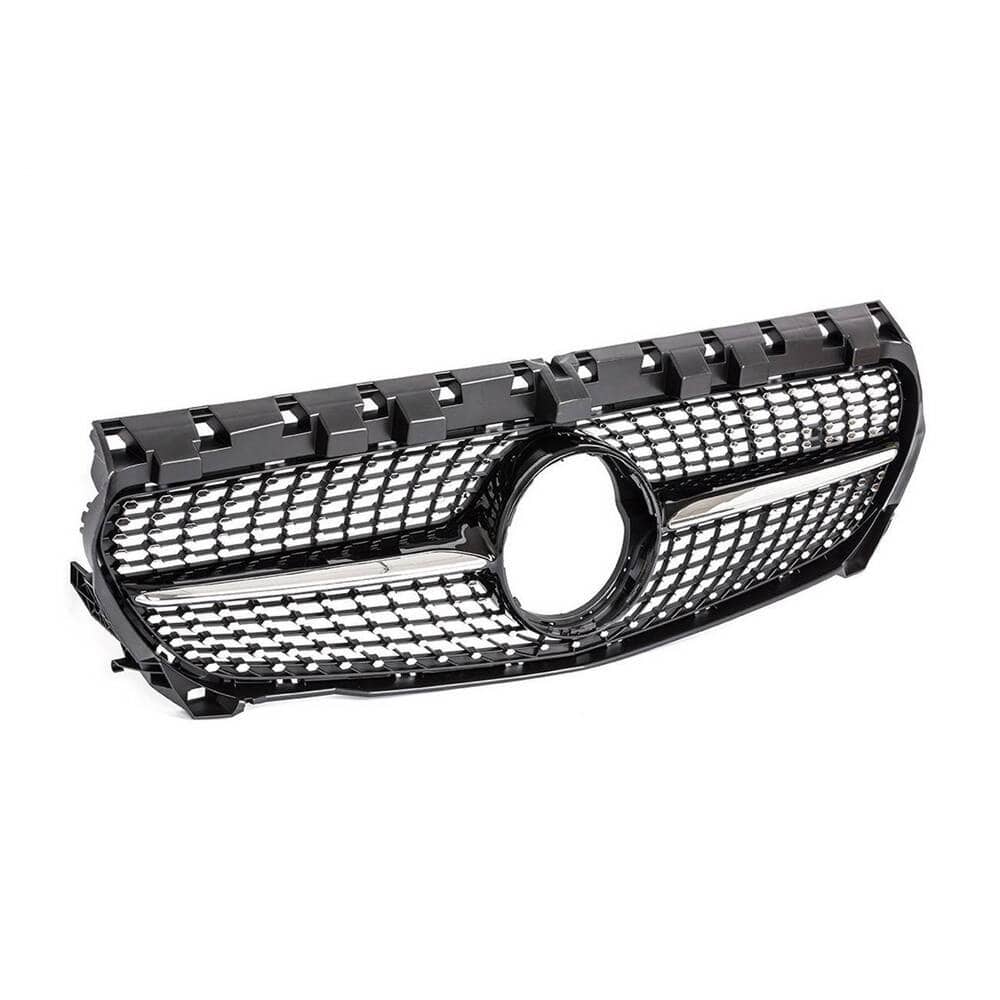 Forged LA DIAMOND Grille Black For 13-16 Benz C117 W117 CLA-CLASS CLA180 200 250 45 AMG