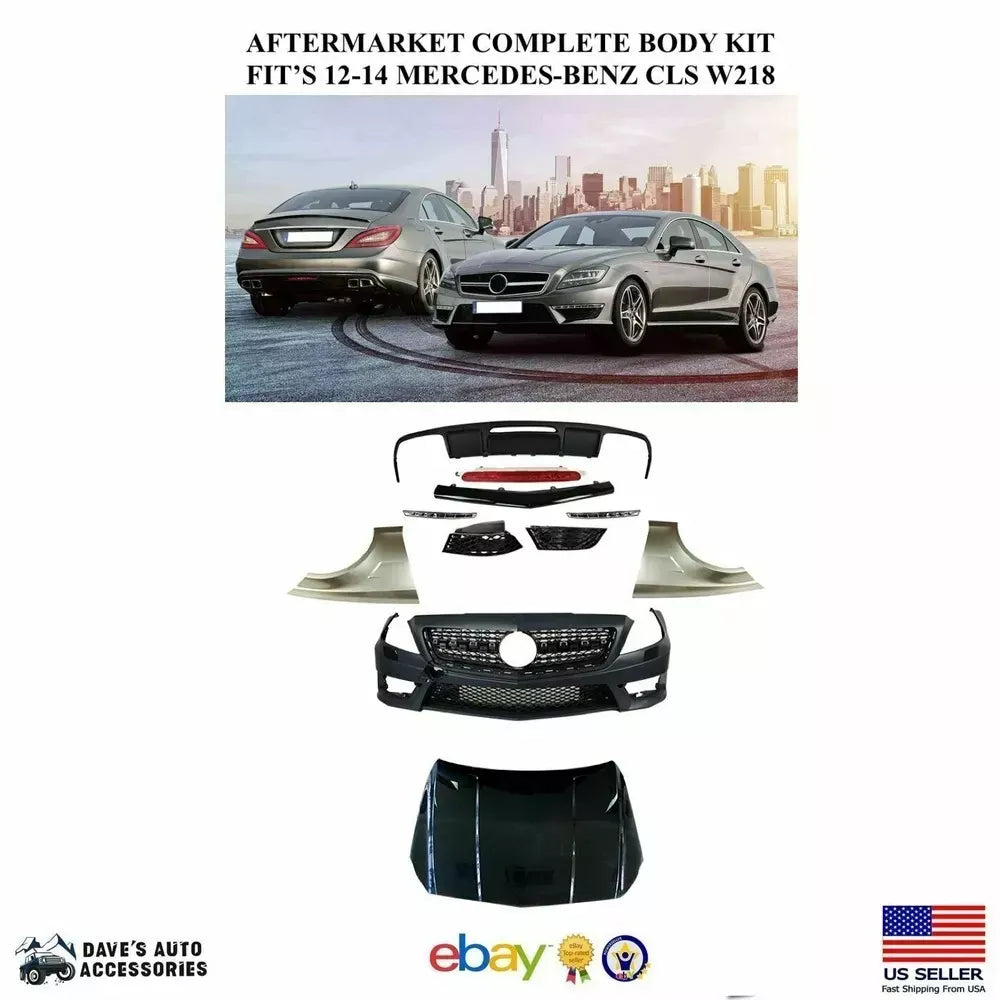 Daves Auto Accessories Electronics & Accessories > Car Parts & Accessories > Car Parts Aftermarket Full Body Kit Fits Benz 12-14 CLS63 CLS550 "AMG STYLE"