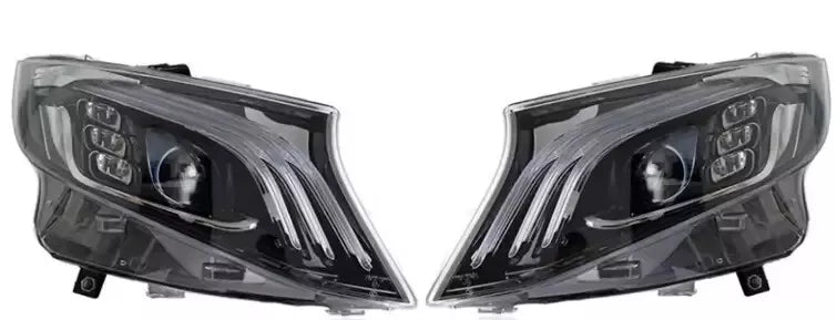 Daves Auto Accessories Electronics & Accessories > Car Parts & Accessories > Car Parts For 16-20 Mercedes-benz W447 Metris Upgrade M Style Front Bumper Headlights Kit