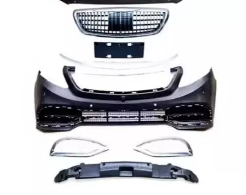 Daves Auto Accessories Electronics & Accessories > Car Parts & Accessories > Car Parts For 16-20 Mercedes-benz W447 Metris Upgrade M Style Front Bumper Headlights Kit