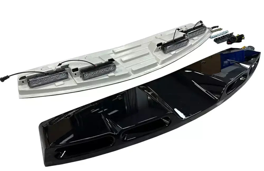 Daves Auto Accessories Electronics & Accessories > Car Parts & Accessories > Car Parts New Aftermarket Land Rover Defender Front Roof Spoiler W LEDs 2020-2025 L663