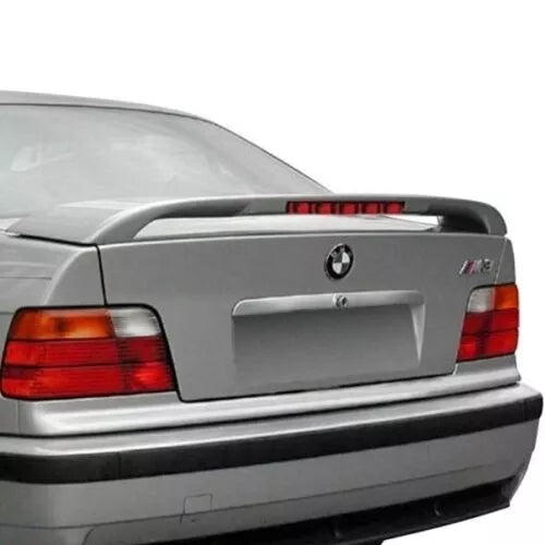 Forged LA Fiberglass Rear Wing w Light M3 Style For BMW 3 Series E36 Sedan 1992-1998