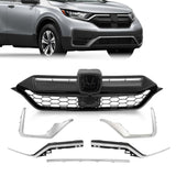 FIT 2020-2022 HONDA CRV FRONT GRILLE HEADLIGHT TRIM FOG LIGHT BRACKET SET 6PCS