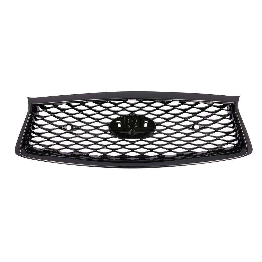 Forged LA For 18-22 Infiniti Q50 Sport Front Bumper Upper&Lower Grille Grill Glossy Black
