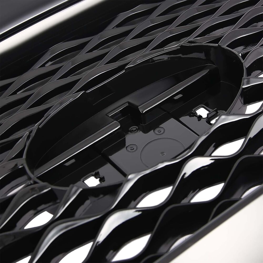 Forged LA For 18-22 Infiniti Q50 Sport Front Bumper Upper&Lower Grille Grill Glossy Black