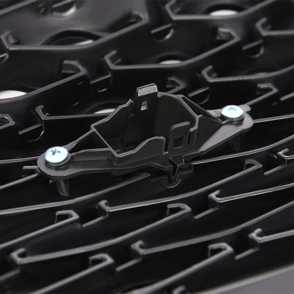 Forged LA For 18-22 Infiniti Q50 Sport Front Bumper Upper&Lower Grille Grill Glossy Black