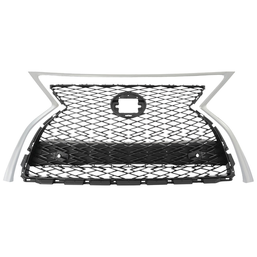 Forged LA For 20-22 Lexus RX350 RX450h Front Upper Grille Assembly Chrome Black 531010E420
