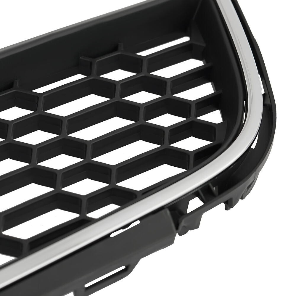 Forged LA For 2011-2014 VW Jetta MK6 Front Bumper Lower Grille Black w/ Chrome Honeycomb