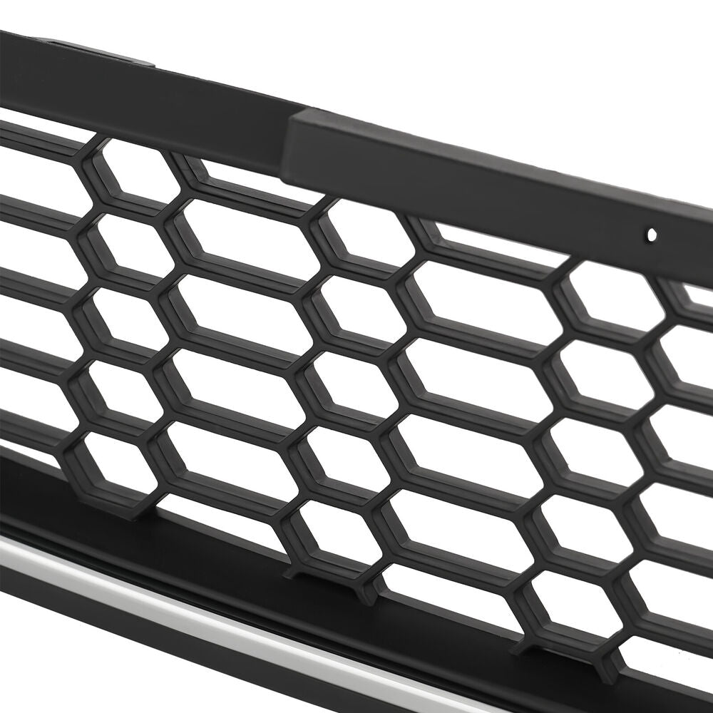 Forged LA For 2011-2014 VW Jetta MK6 Front Bumper Lower Grille Black w/ Chrome Honeycomb