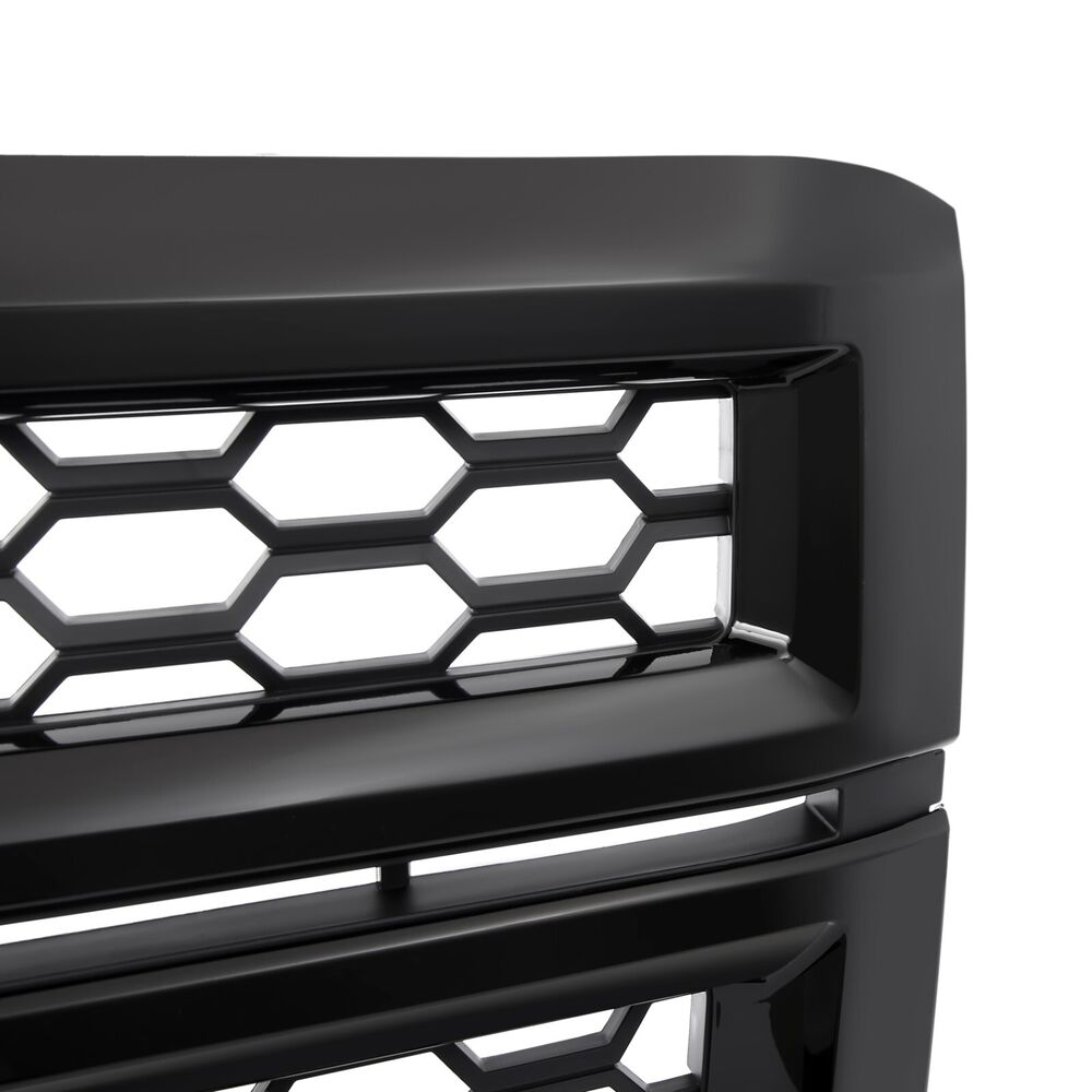 Forged LA For 2014-2015 Chevrolet Silverado 1500 Front Upper Honeycomb Grille Gloss Black