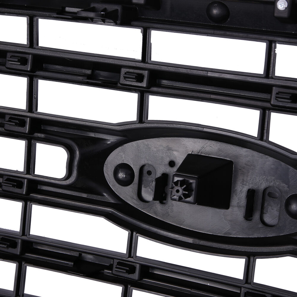 Forged LA For 2015-2017 Ford F150 Front Bumper Upper Grille ABS Gloss Black Horizontal