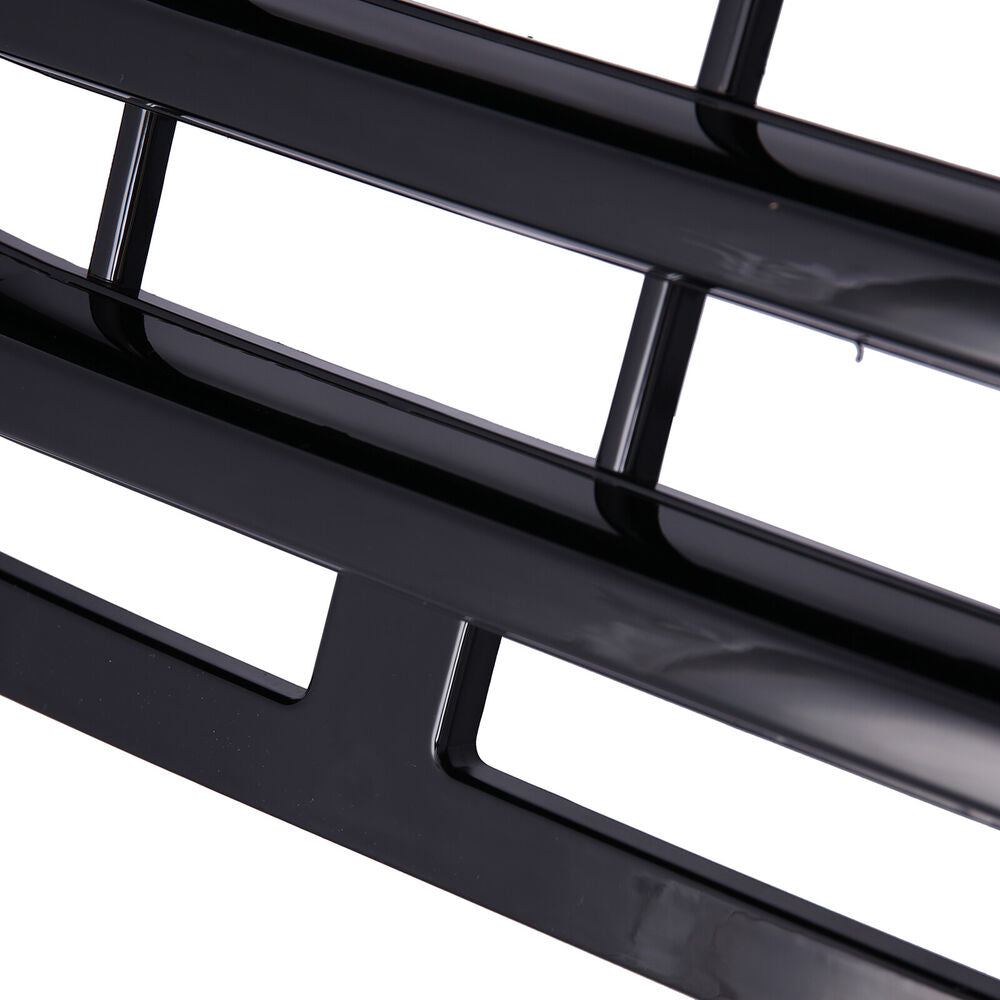 Forged LA For 2015-2017 Ford F150 Front Bumper Upper Grille ABS Gloss Black Horizontal