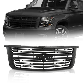 Forged LA For 2015-2020 Chevrolet Chevy Tahoe Front Upper Main Gloss Black Grille Grill