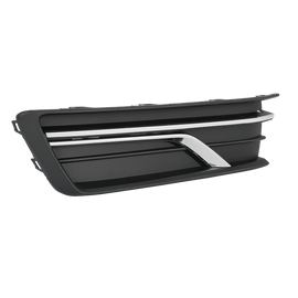 Forged LA For 2016-19 Volkswagen Passat Front Fog Light Cover w/ Chrome Black Driver Side