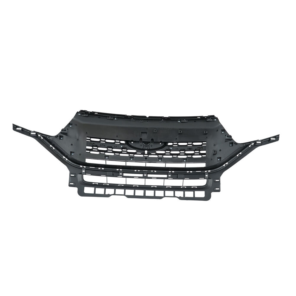 Forged LA For 2020-2022 Ford Explorer Front Bumper Upper Grille Gloss Black W/ Chrome Trim