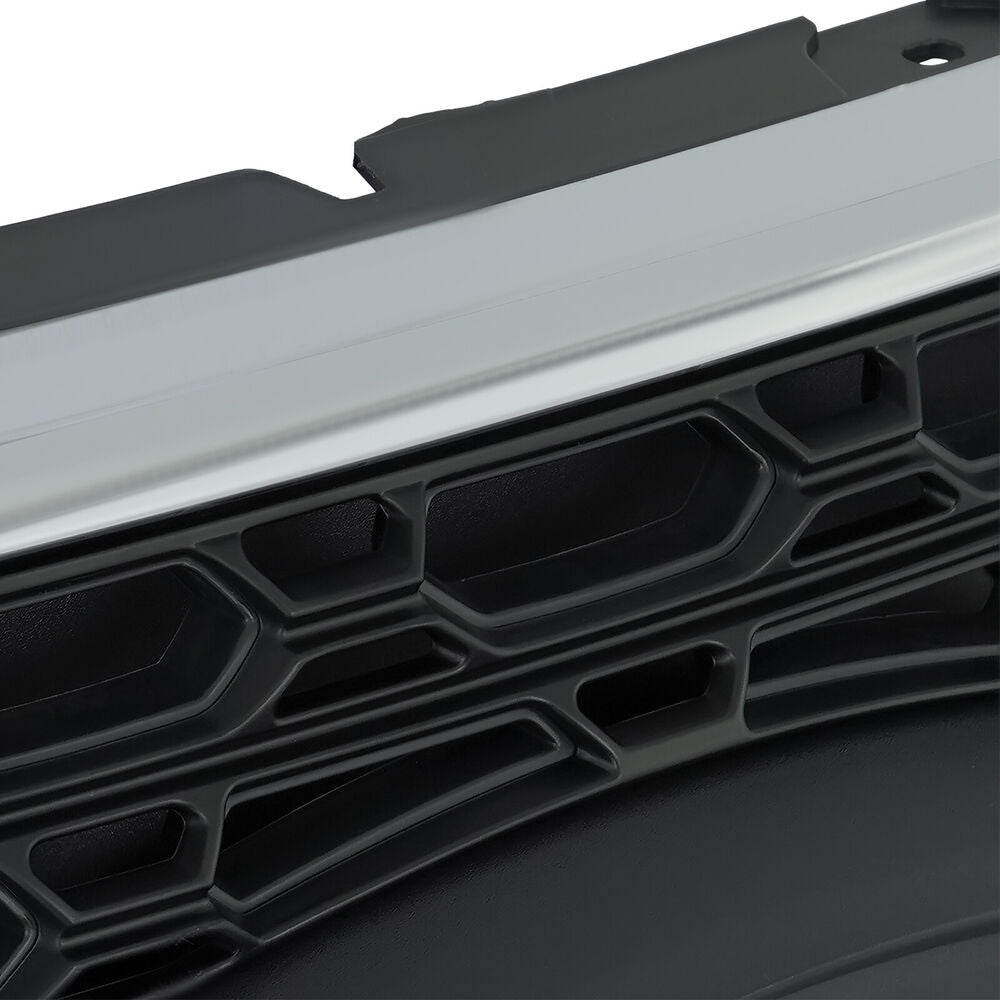 Forged LA For 2020-2022 Ford Explorer Front Bumper Upper Grille Gloss Black W/ Chrome Trim