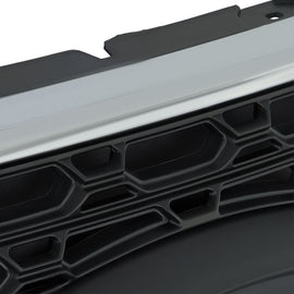 Forged LA For 2020-2022 Ford Explorer Front Bumper Upper Grille Gloss Black W/ Chrome Trim