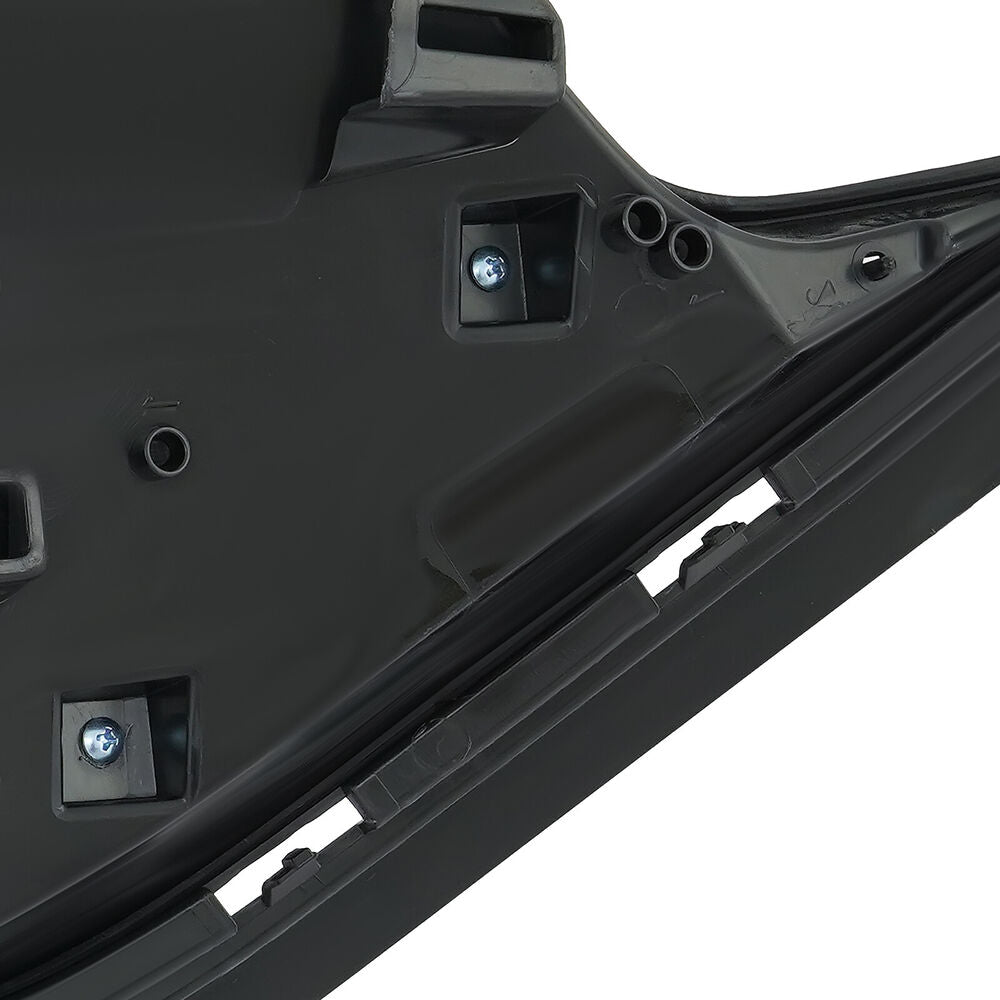 Forged LA For 2020-2022 Ford Explorer Front Bumper Upper Grille Gloss Black W/ Chrome Trim