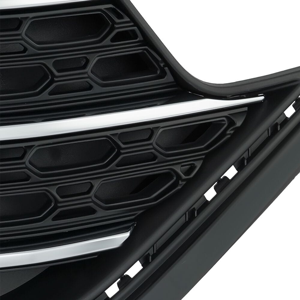 thumbnail image 2 of Front Bumper Upper Grille For 2020-2022 Ford Explorer - Silver & Black Chrome CHEDA 2 of 4