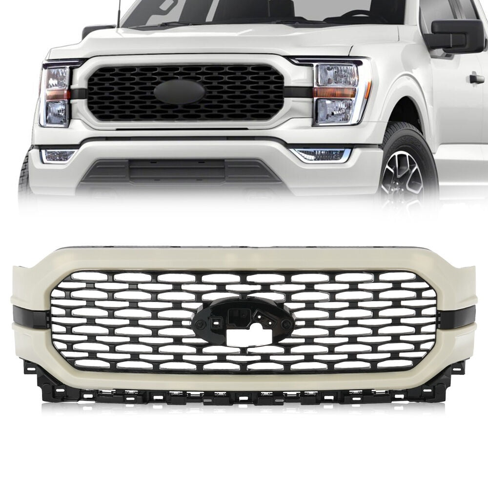 Forged LA For 2021-2023 F150 F-150 Ford Mesh W/ Paintable Primered Surround Grill Grille
