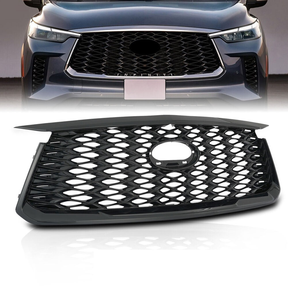 Forged LA For 2022 2023 Infiniti QX60 Front Radiator Upper Grille 62310-6SA1B